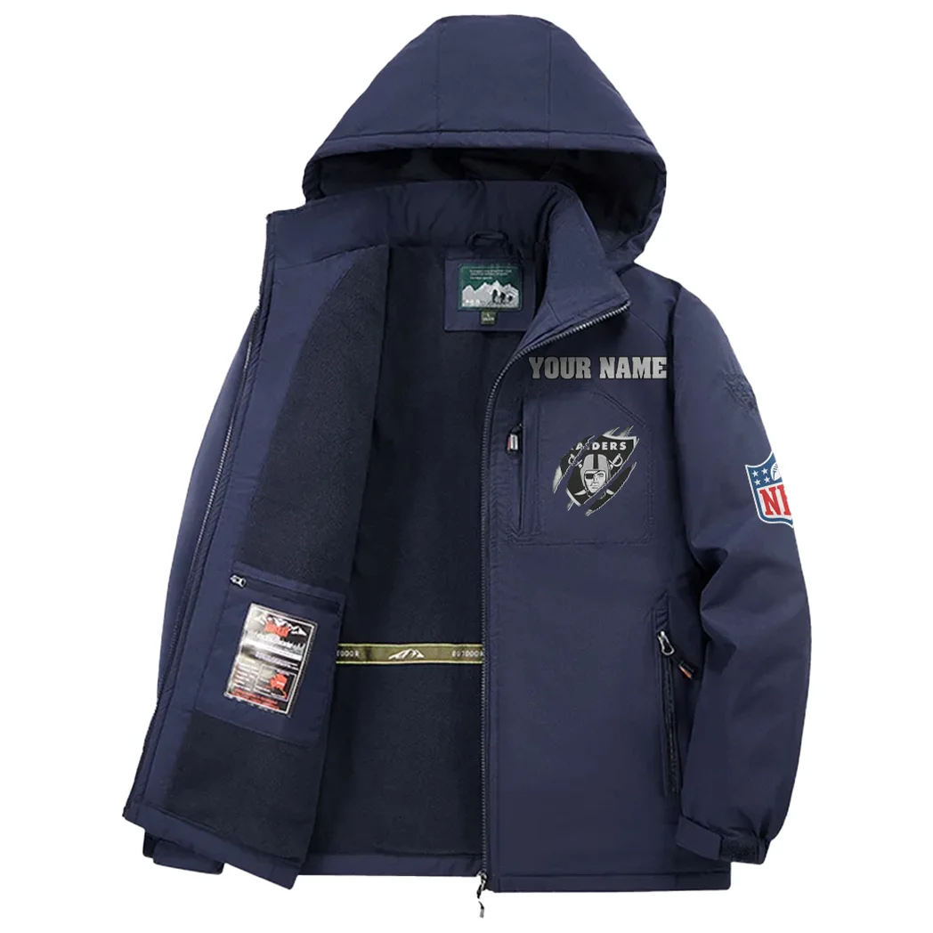 Black Blades Fleece Windbreaker Jacket, Cross-Training Wind Shell HVN1438LV - Navy - Image 3