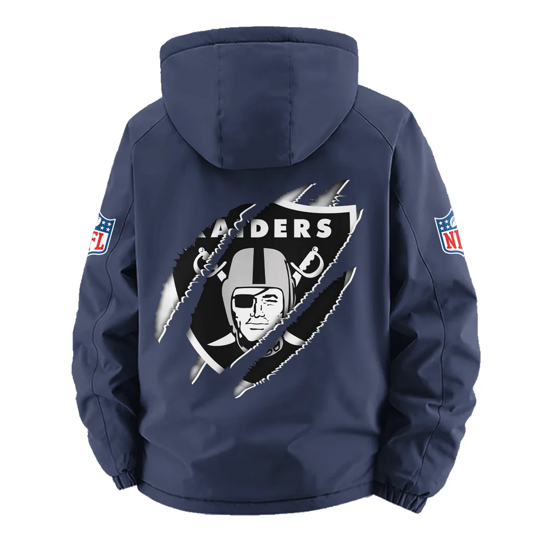 Black Blades Fleece Windbreaker Jacket, Cross-Training Wind Shell HVN1438LV - Navy - Image 4