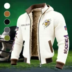 Viking Crew Fleece-Lined Hooded Jacket, Rugged Terrain Fleece Hoody HVN1438MV - White
