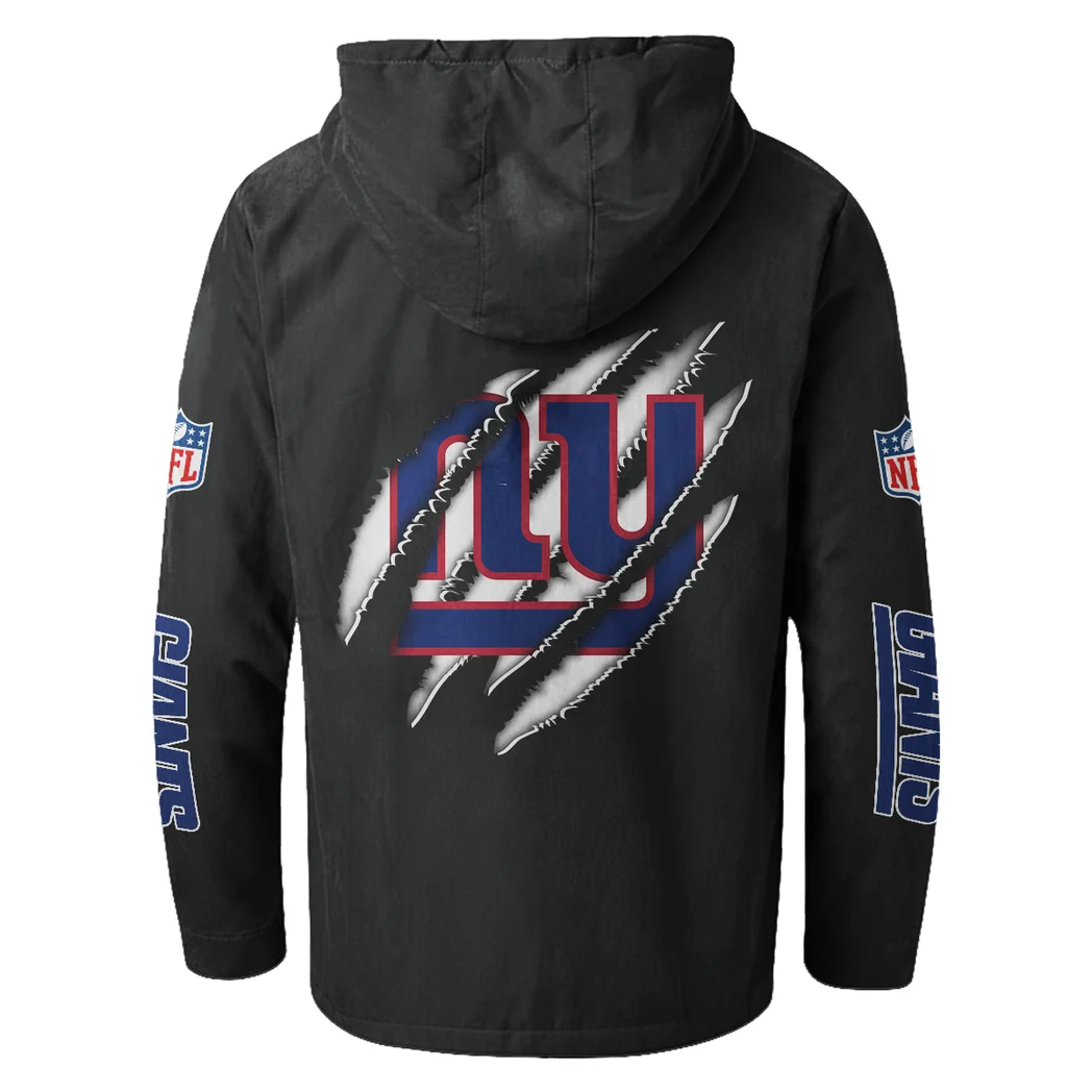 Giant Crew Flannel Hoodie, Everyday Game Fan Hoodie HVN1438NG - Black - Image 3