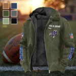Giant Crew Flannel Hoodie, Everyday Game Fan Hoodie HVN1438NG - Green