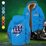 Giant Crew Winter Fleece Jacket, Heavyweight Plush Fleece HVN1438NG - Cyan