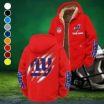 Giant Crew Winter Fleece Jacket, Heavyweight Plush Fleece HVN1438NG - Red