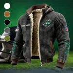 Midnight Sparks Fleece-Lined Hooded Jacket, Thermal Core Fleece Jacket HVN1438NJ - Grey