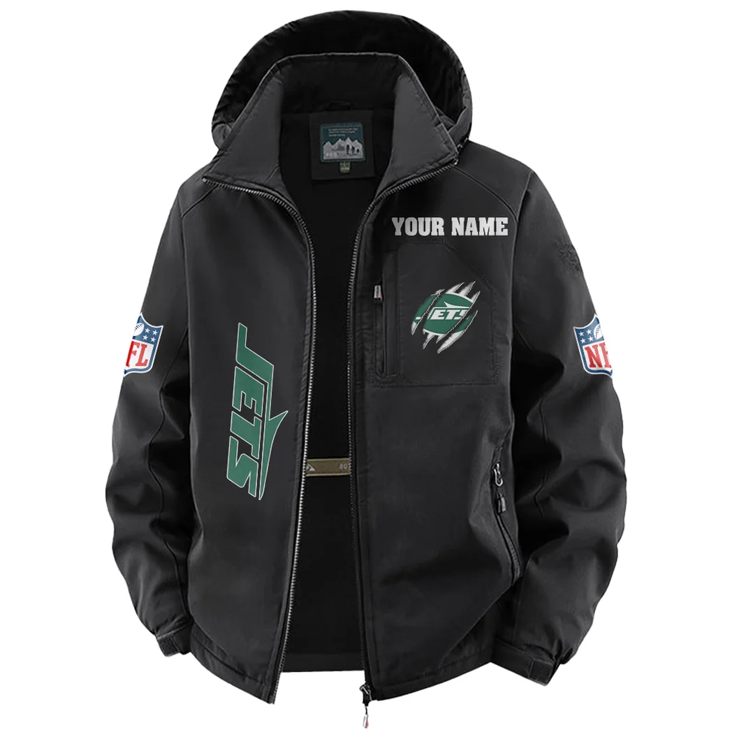 Midnight Sparks Fleece Windbreaker Jacket, Brushed Fleece Wind-Resist Layer HVN1438NJ - Black - Image 2