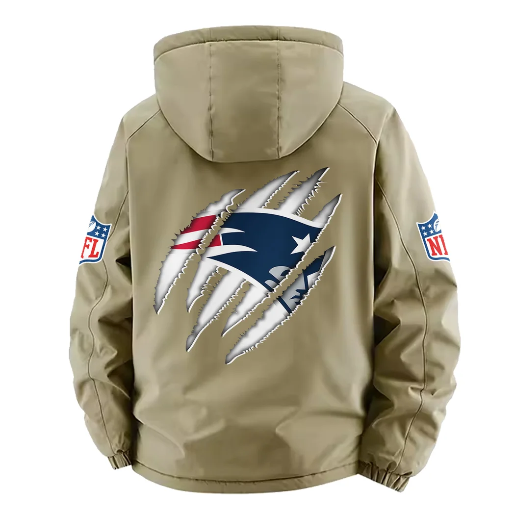 Victory Wings Fleece Windbreaker Jacket, Luxe Fleece Exterior HVN1438NP - Khaki - Image 4