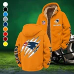 Victory Wings Winter Fleece Jacket, Luxe Microfleece Pullover HVN1438NP - Orange