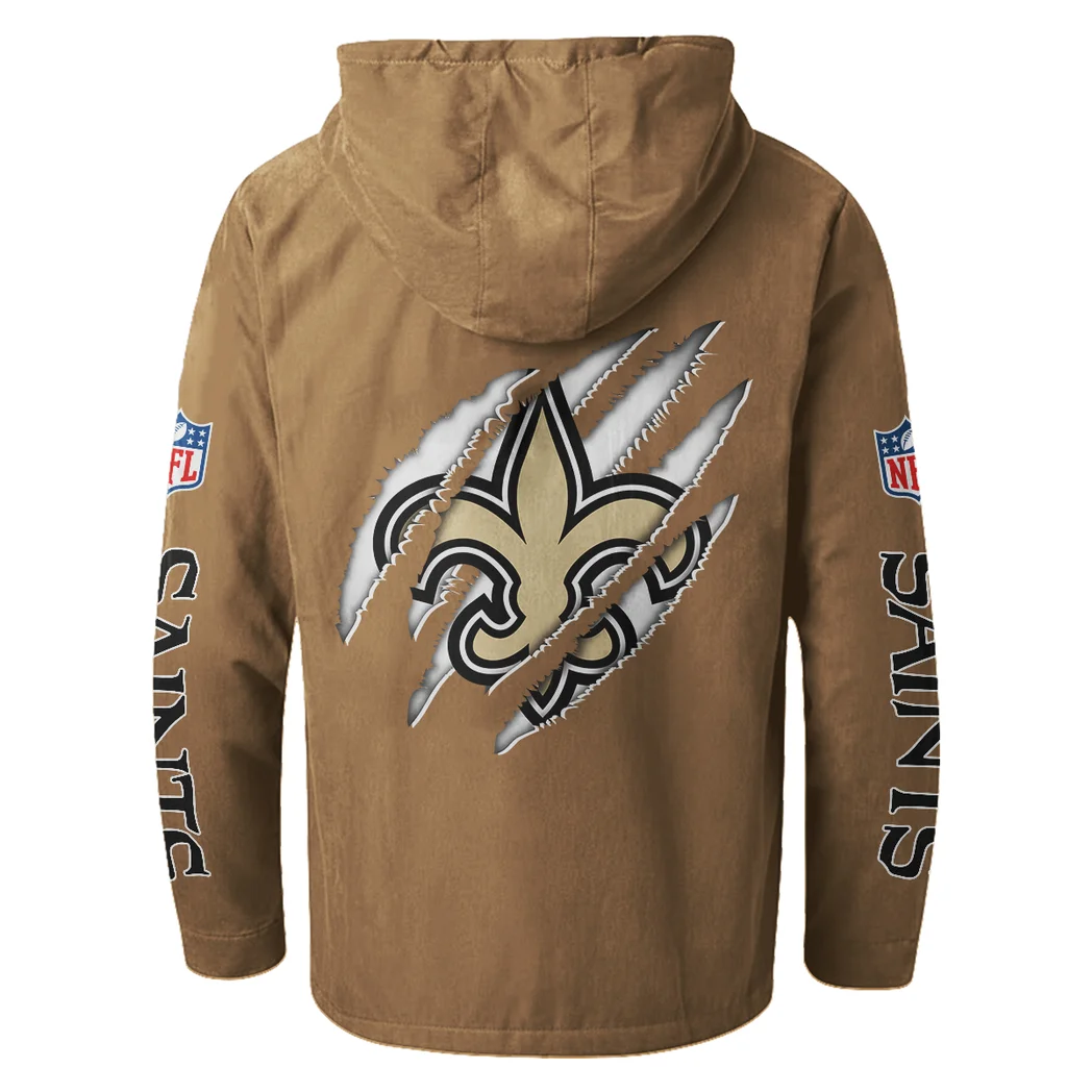 Gold Halo Flannel Hoodie, Sport Vibe Hooded Flannel HVN1438NS - Camel - Image 3