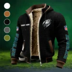 Midnight Talons Fleece-Lined Hooded Jacket, Luxe Cloud-Fleece Hooded Shell HVN1438PE - Black