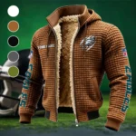 Midnight Talons Fleece-Lined Hooded Jacket, Luxe Cloud-Fleece Hooded Shell HVN1438PE - brown