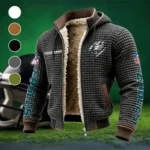 Midnight Talons Fleece-Lined Hooded Jacket, Luxe Cloud-Fleece Hooded Shell HVN1438PE - Grey