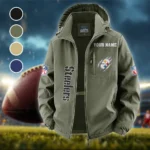 Black Helm Fleece Windbreaker Jacket, Premium Bonded Fleece HVN1438PS - Green