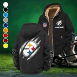 Black Helm Winter Fleece Jacket, Warm Core Loft Fleece HVN1438PS - Black