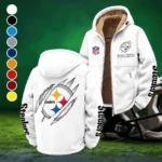 Black Helm Winter Fleece Jacket, Warm Core Loft Fleece HVN1438PS - White