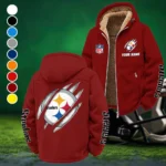 Black Helm Winter Fleece Jacket, Warm Core Loft Fleece HVN1438PS - Wine