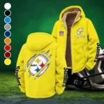 Black Helm Winter Fleece Jacket, Warm Core Loft Fleece HVN1438PS - Yellow