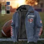 Midnight Rams Flannel Hoodie, Athletic Lifestyle Fan Hoodie HVN1438SF - Navy Blue