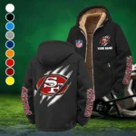 Midnight Rams Winter Fleece Jacket, Breathable Winter Comfort HVN1438SF - Black