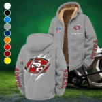 Midnight Rams Winter Fleece Jacket, Breathable Winter Comfort HVN1438SF - Grey