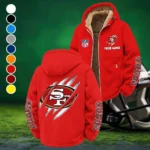 Midnight Rams Winter Fleece Jacket, Breathable Winter Comfort HVN1438SF - Red