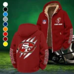 Midnight Rams Winter Fleece Jacket, Breathable Winter Comfort HVN1438SF - Wine