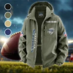 Blue Pride Fleece Windbreaker Jacket, High-Density Windproof Fleece HVN1438SS - Green