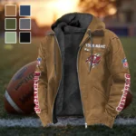 Match Day Raiders Flannel Hoodie, Fan Squad Flannel Hoodie HVN1438TB - Camel