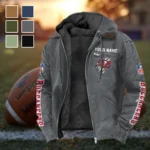 Match Day Raiders Flannel Hoodie, Fan Squad Flannel Hoodie HVN1438TB - Gray