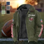 Match Day Raiders Flannel Hoodie, Fan Squad Flannel Hoodie HVN1438TB - Green