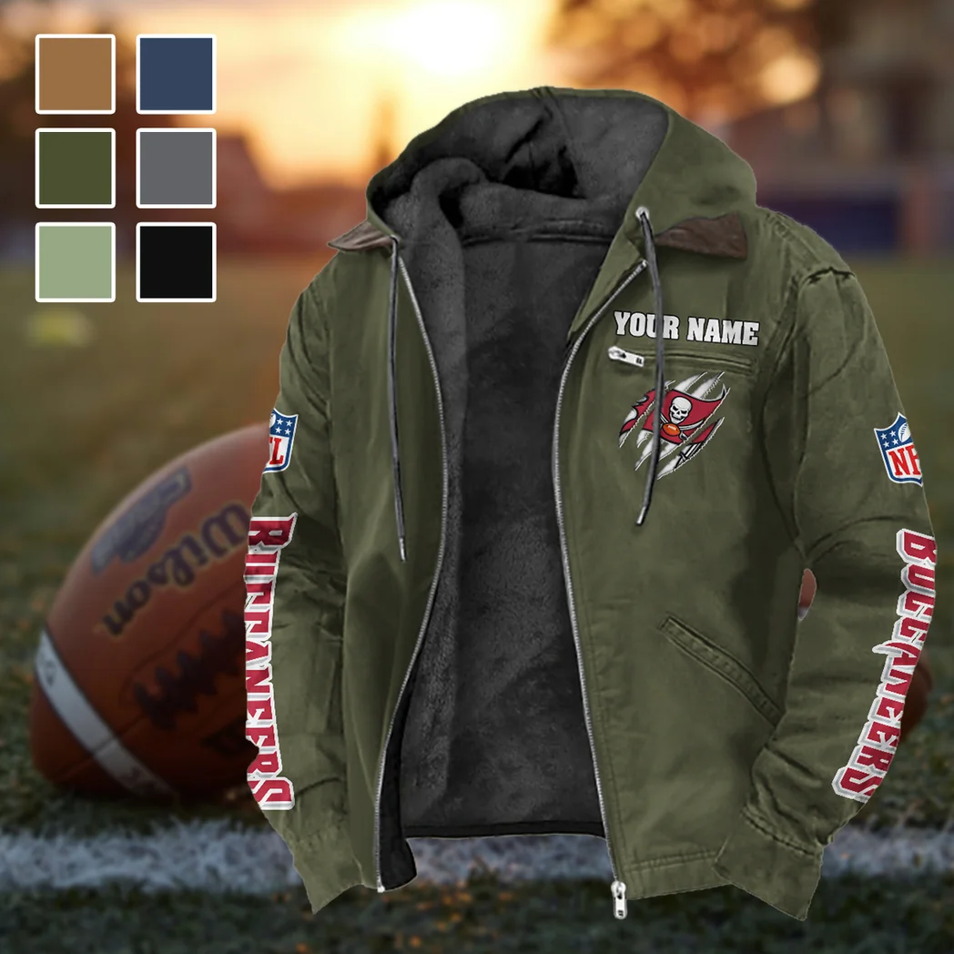 Match Day Raiders Flannel Hoodie, Fan Squad Flannel Hoodie HVN1438TB - Green