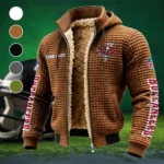 Match Day Raiders Fleece-Lined Hooded Jacket, Soft-Touch Thermal Outerwear HVN1438TB - brown