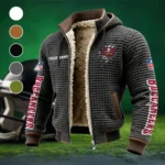 Match Day Raiders Fleece-Lined Hooded Jacket, Soft-Touch Thermal Outerwear HVN1438TB - Grey