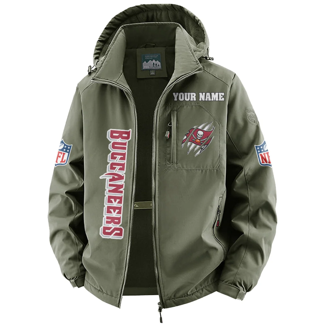 Match Day Raiders Fleece Windbreaker Jacket, Breathable Fleece Windwear HVN1438TB - Green - Image 2