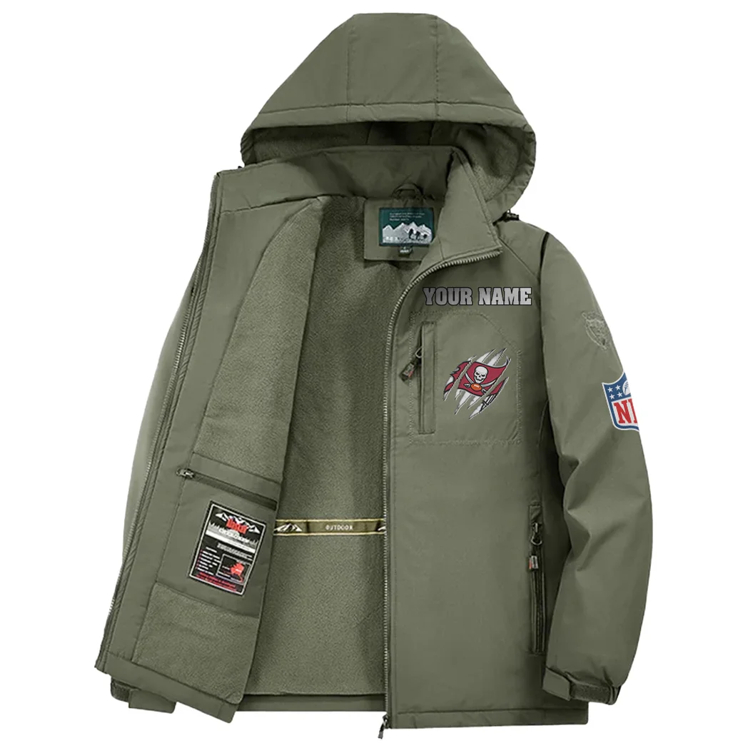 Match Day Raiders Fleece Windbreaker Jacket, Breathable Fleece Windwear HVN1438TB - Green - Image 3