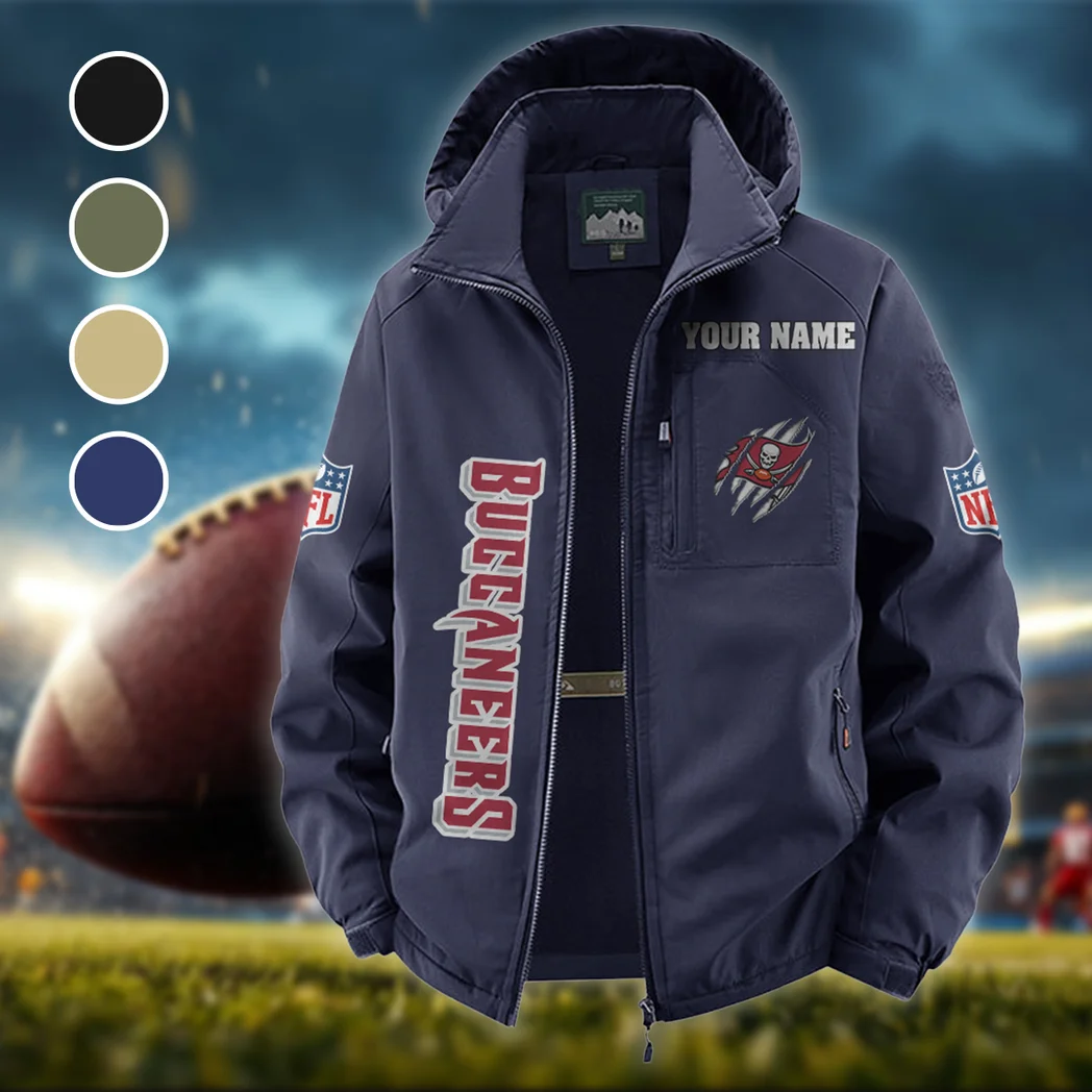 Match Day Raiders Fleece Windbreaker Jacket, Breathable Fleece Windwear HVN1438TB - Navy