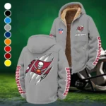 Match Day Raiders Winter Fleece Jacket, Sherpa Lined Winter Fleece HVN1438TB - Grey