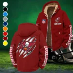 Match Day Raiders Winter Fleece Jacket, Sherpa Lined Winter Fleece HVN1438TB - Wine