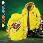Match Day Raiders Winter Fleece Jacket, Sherpa Lined Winter Fleece HVN1438TB - Yellow