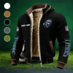 Victory Hooves Fleece-Lined Hooded Jacket, Warmth-Lock Fleece-Lined Zip HVN1438TT - Black