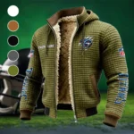 Victory Hooves Fleece-Lined Hooded Jacket, Warmth-Lock Fleece-Lined Zip HVN1438TT - Green