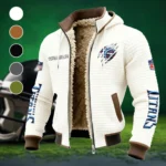 Victory Hooves Fleece-Lined Hooded Jacket, Warmth-Lock Fleece-Lined Zip HVN1438TT - White