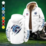 Victory Hooves Winter Fleece Jacket, Ski & Snowboard Mid-Layer HVN1438TT - White