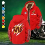 Red Crew Winter Fleece Jacket, Winter Endurance Jacket HVN1438WC - Red