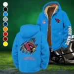 Fan Flight Crew Winter Fleece Jacket, Thermal Winter Fleece HVN1439AC - Cyan