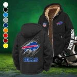 Blue Crew Winter Fleece Jacket, Extreme Cold Fleece Coat HVN1439BB - Black