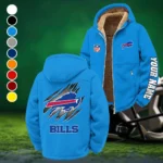 Blue Crew Winter Fleece Jacket, Extreme Cold Fleece Coat HVN1439BB - Cyan