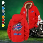 Blue Crew Winter Fleece Jacket, Extreme Cold Fleece Coat HVN1439BB - Red