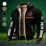 Navy Claws Fleece-Lined Hooded Jacket, Endurance Sport Thermal Hoody HVN1439CB - Black