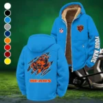 Navy Claws Winter Fleece Jacket, Sub-Zero Fleece Jacket HVN1439CB - Cyan