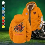 Navy Claws Winter Fleece Jacket, Sub-Zero Fleece Jacket HVN1439CB - Orange